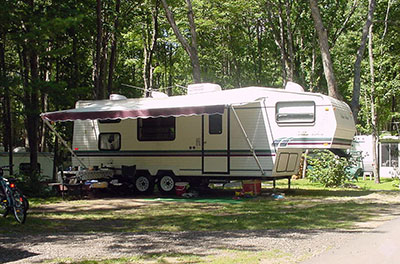 Full Hook Up Maine Camping RV Site