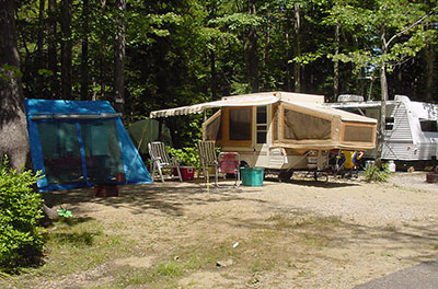 Old Orchard Beach Maine Campground Water and Electricity